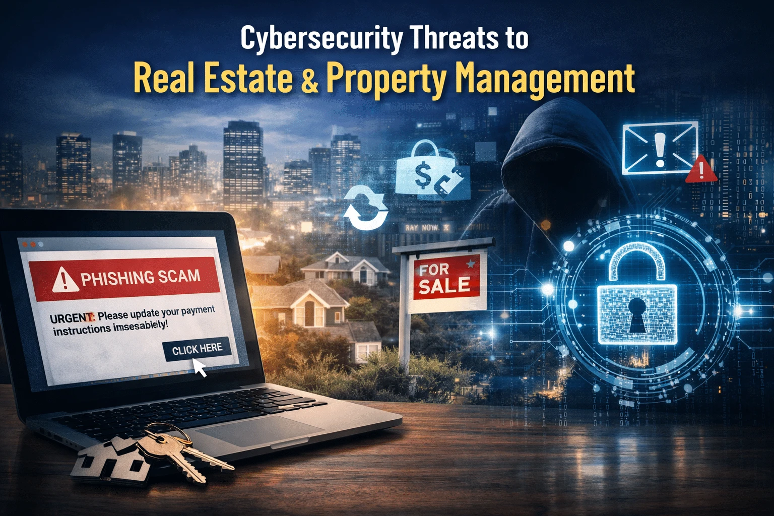 What Cybersecurity Threats Specifically Target Real Estate and Property Management Companies — and How Can an MSP Prevent Them?